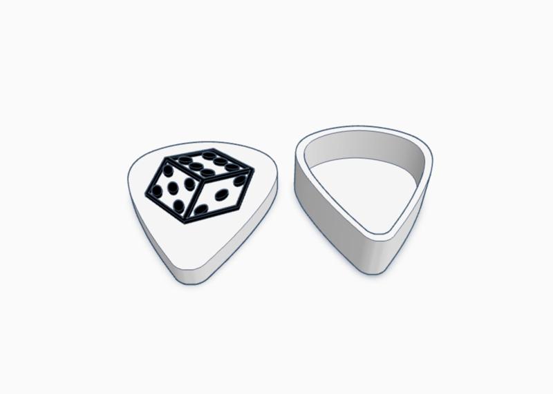 Dice Guitar Pick Holder
