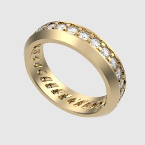 Classic Channel Set Ring 3D print