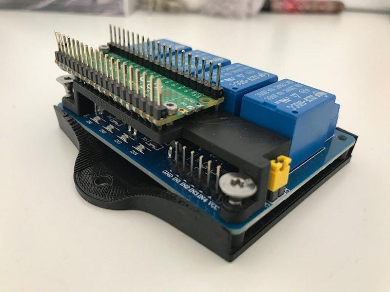 Raspberry Pi Pico Mounting Bracket for 4-Channel Relay
