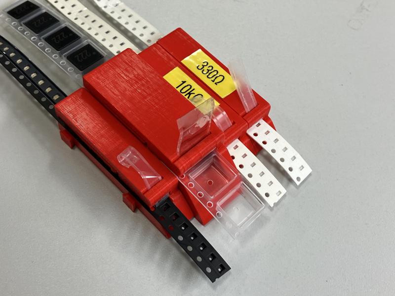 SMD tape dispenser (parametric)
