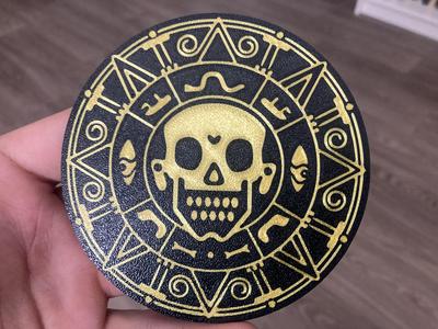 Pirate coin coaster