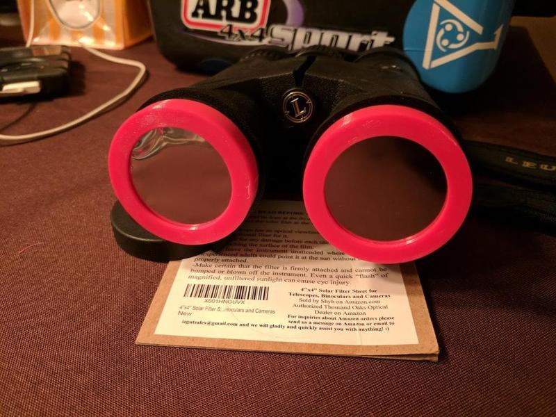 Binocular solar eclipse filter