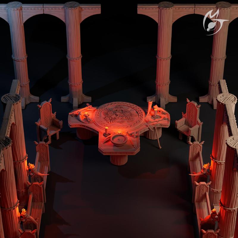 Viking Hall Objects and Props
