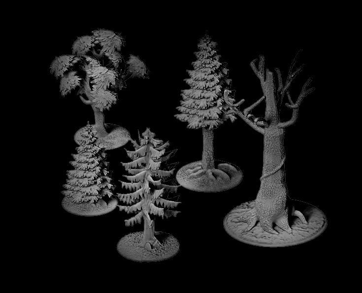Trees for 3d printing (STL File)