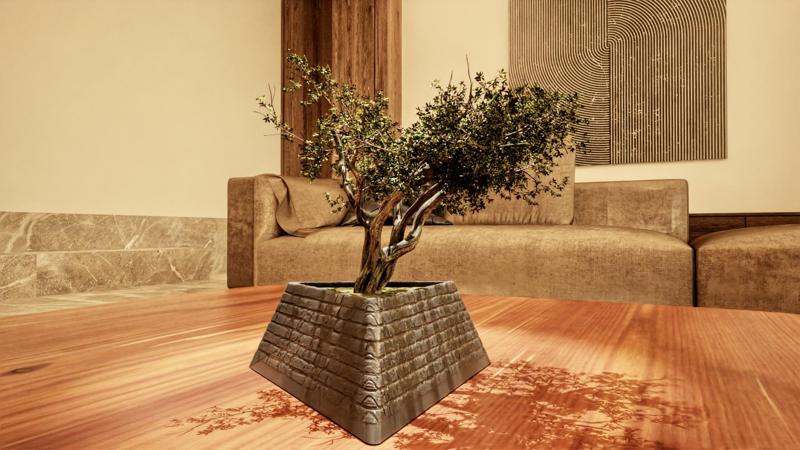 Triangle Bonsai Planter