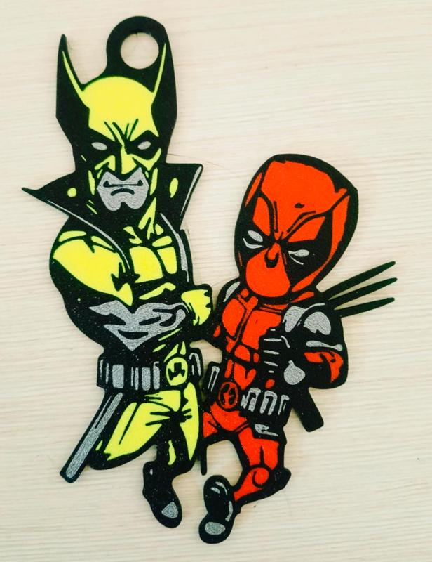 Deadpool & Wolverine - Keychain for backpack