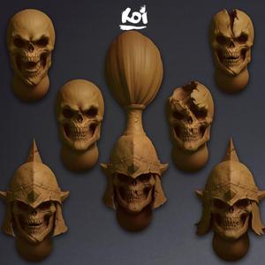 Skeletons - Miniature heads bundle