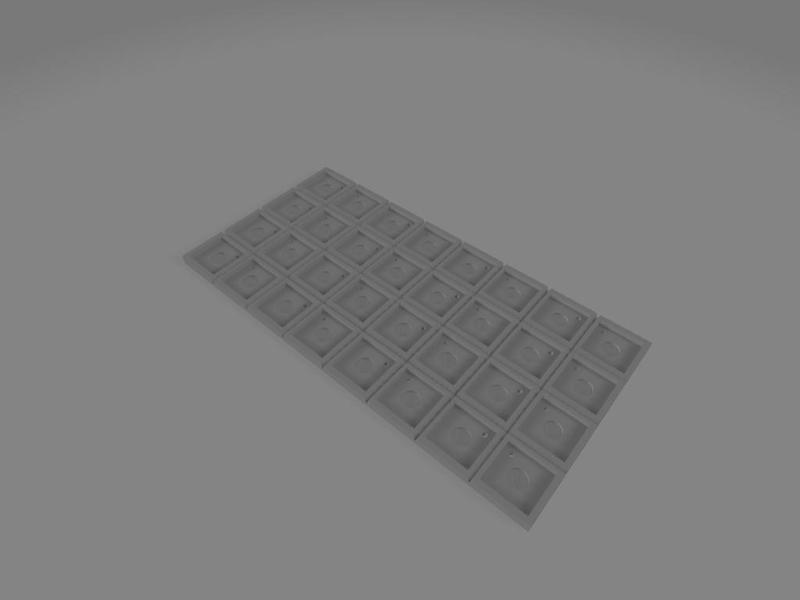 ADAPTER TRAY WARGAMES SQUARE 20 TO SQUARE 25