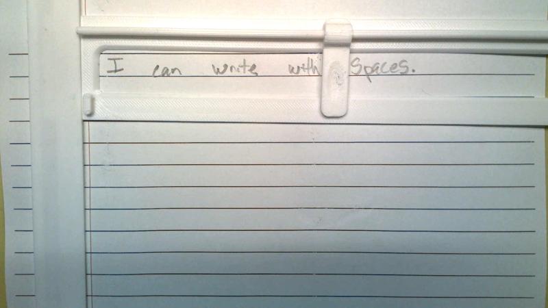 Writing Spacer Guide