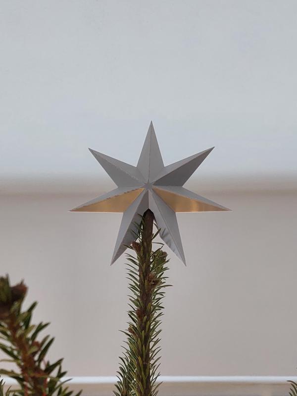 christmas tree topper - seven-pointed star