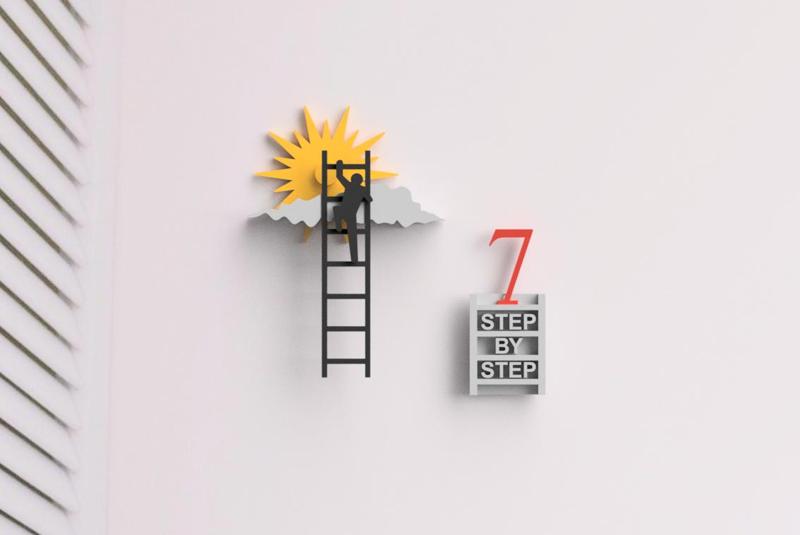 "STEP BY STEP" time keeper