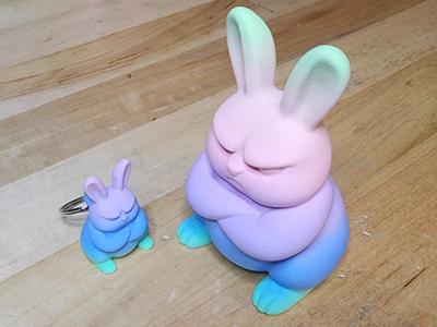 Grumpy Rabbit Figuring / Bonus Keychain
