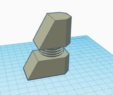 shock absorbing 3d printer feet, 70mm tall