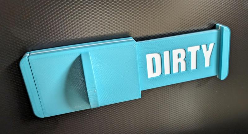 Dishwasher clean/dirty indicator