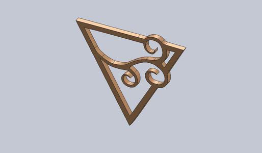 wall décor - Nature triangles