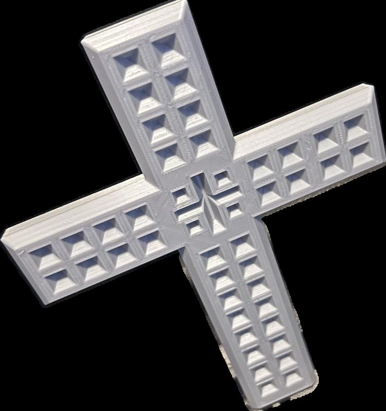 Wall cross pattern for greensand casting