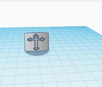 ring with a cross on it