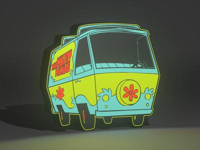 Mystery Machine Lightbox