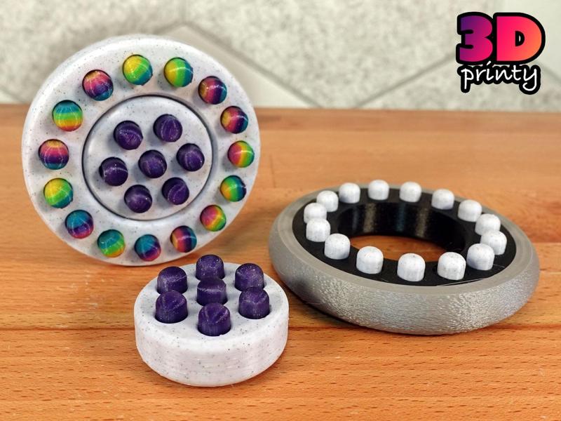 Circle Pop Fidget (Multi-material design)