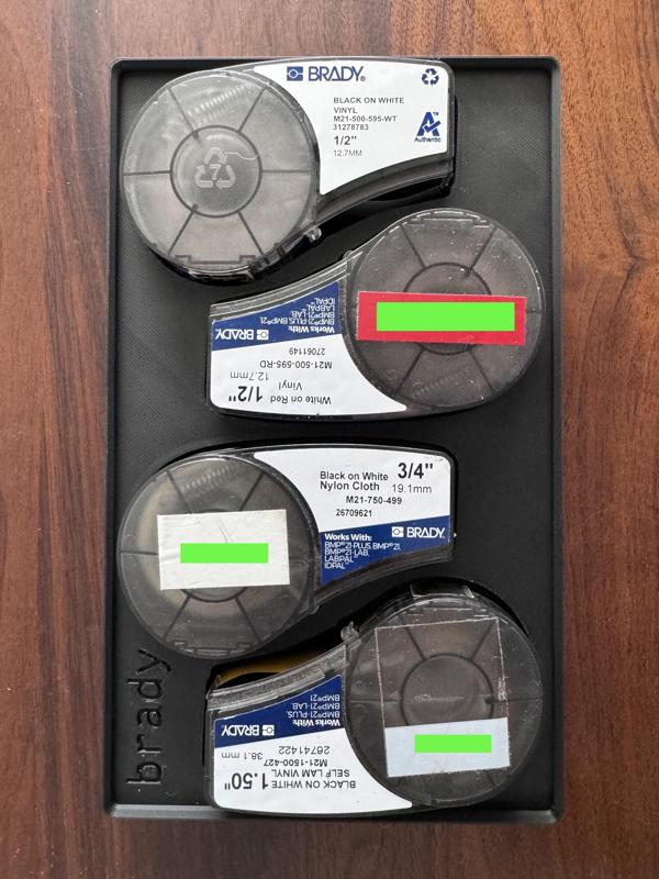 Gridfinity Bin for Brady Labels