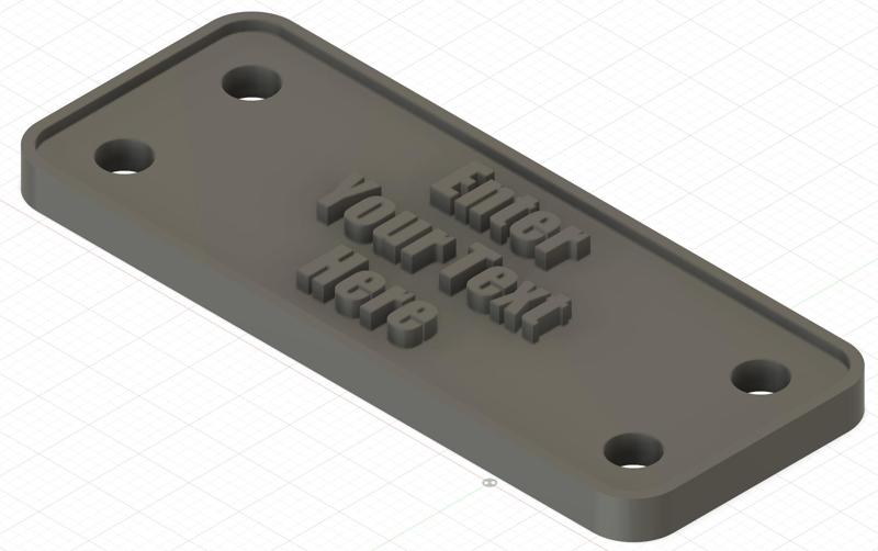 Vex IQ Robotics Trophy Plate (Center)