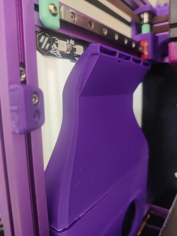 Nevermore V6 Micro Aux Fan Duct Adapter [Proof of Concept] for Voron V0