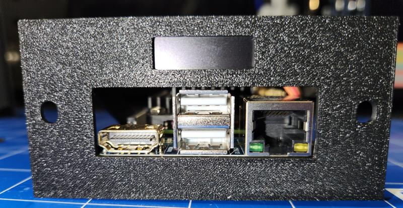 2U 19 inch rack vertical front panel mount for raspberry pi compute module CM4 and oled display