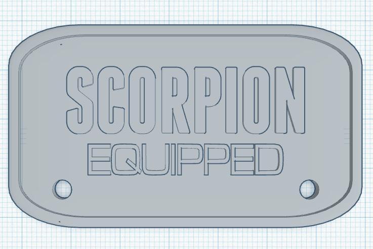 Scorpion Equipped Badge