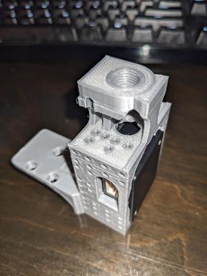 Ender 3 v3 SE filament runout sensor holder + reverse bowden