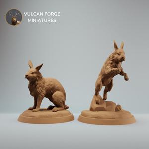 Rabbit 3d print model pre-supported - Two variations