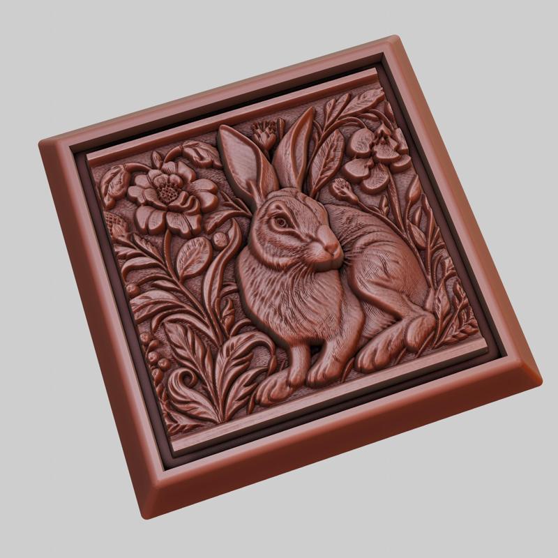 Rabbit Animal 3D Model for CNC Router Laser & 3D Printer