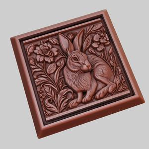 Rabbit Animal 3D Model for CNC Router Laser & 3D Printer