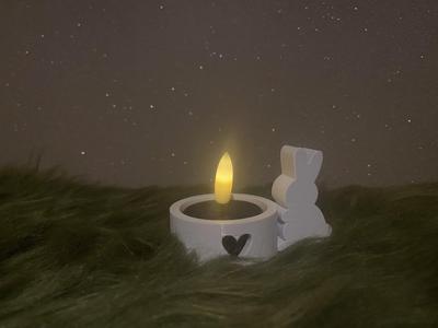 Easter Bunny Tea Light Holder