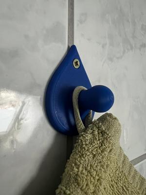 Raindrop towel wall hook