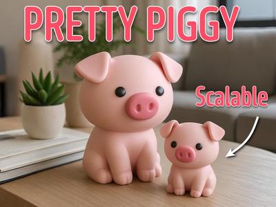 Pretty Pig   (Desk toy & Keychain)