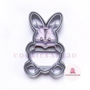 Rabbit Heart Cookie Cutter / Rabbit Heart Cookie Cutter