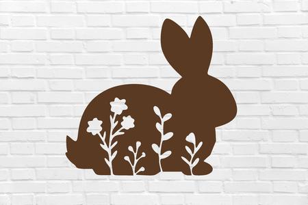 EASTER WALL DECORATION rabbit