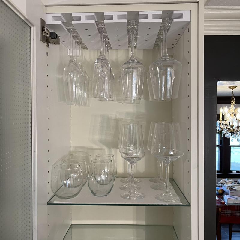 Wine Glass Racks for Ikea Kitchen Cabinet