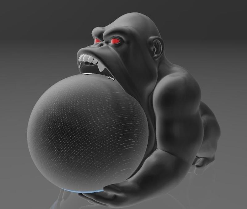 Suporte Alexa Echo Dot 4a e 5a Geração King Kong Version 3