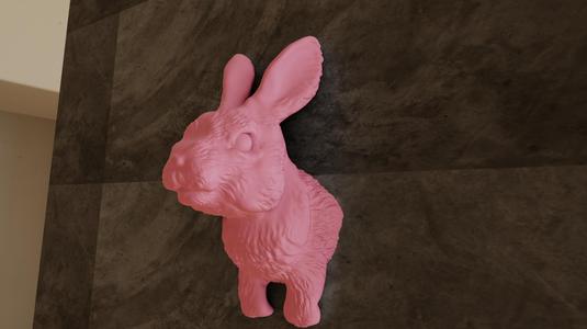 Rabbit wall sculpture wall mounted 3d print stl file