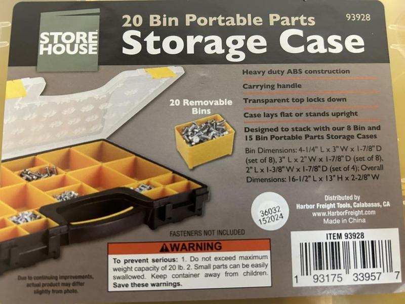 Harbor Freight Storage mods Item 93928
