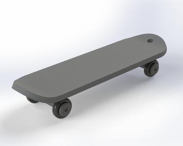 Skateboard key chain