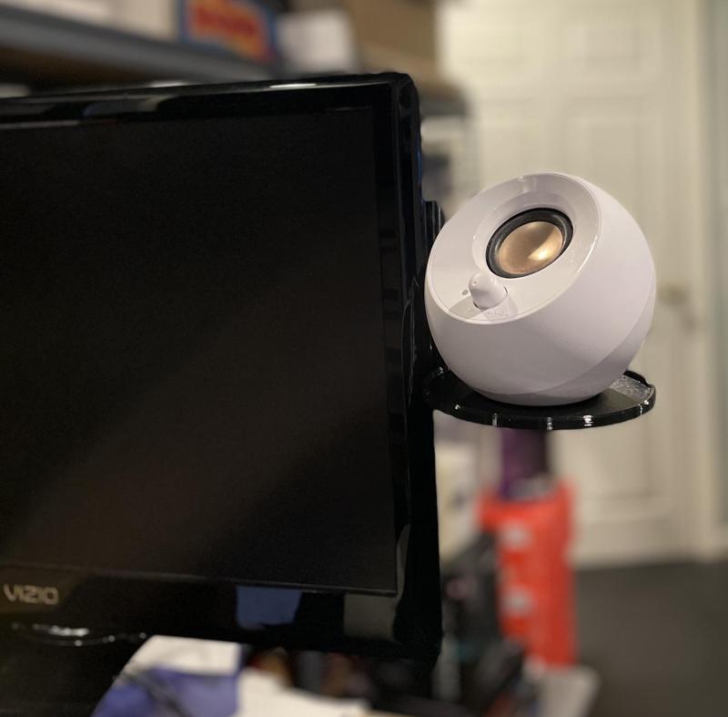 Round Speaker Monitor Mount Shelf