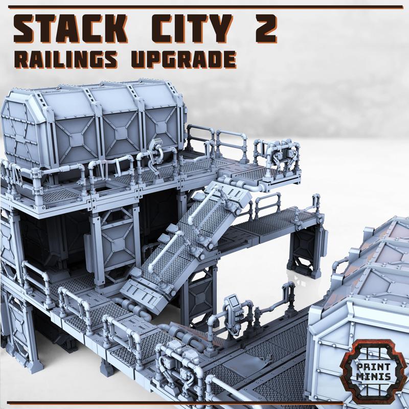 Stack City Terrain - Part 2 - Railings