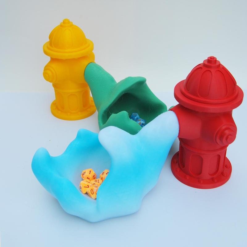 Fire hydrant dice tower