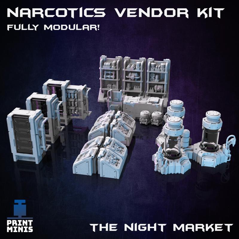 Narcotics Store - Scenery Kit - Night Market Collection