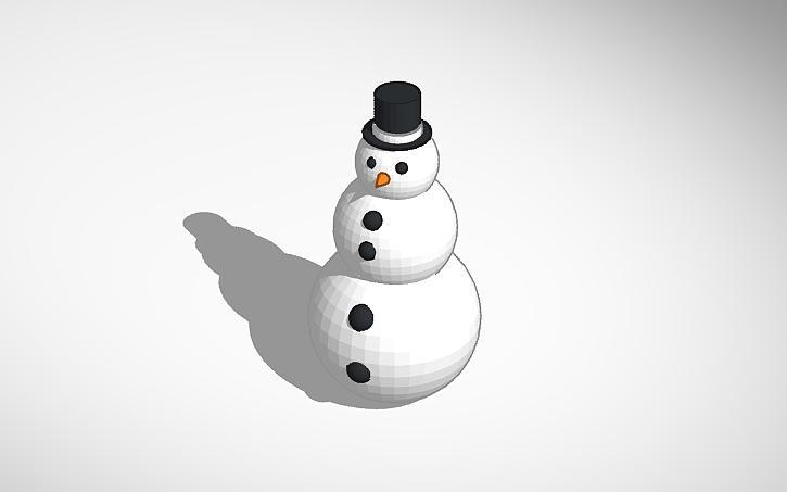 simple snow man