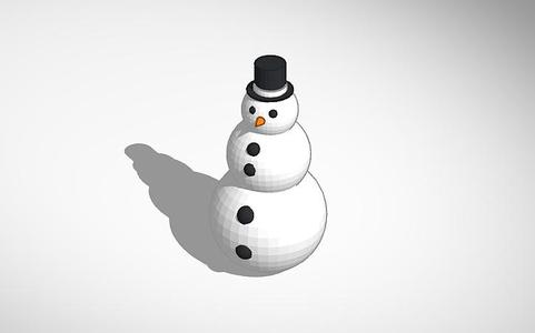simple snow man