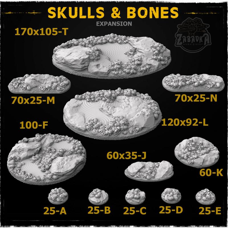 Skulls and Bones Base Toppers