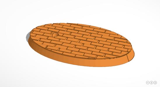 60x35mm oval paved base (Flying & magnetic)